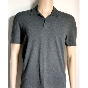 CALVIN KLEIN JEANS_GRAY STRETCH POLO